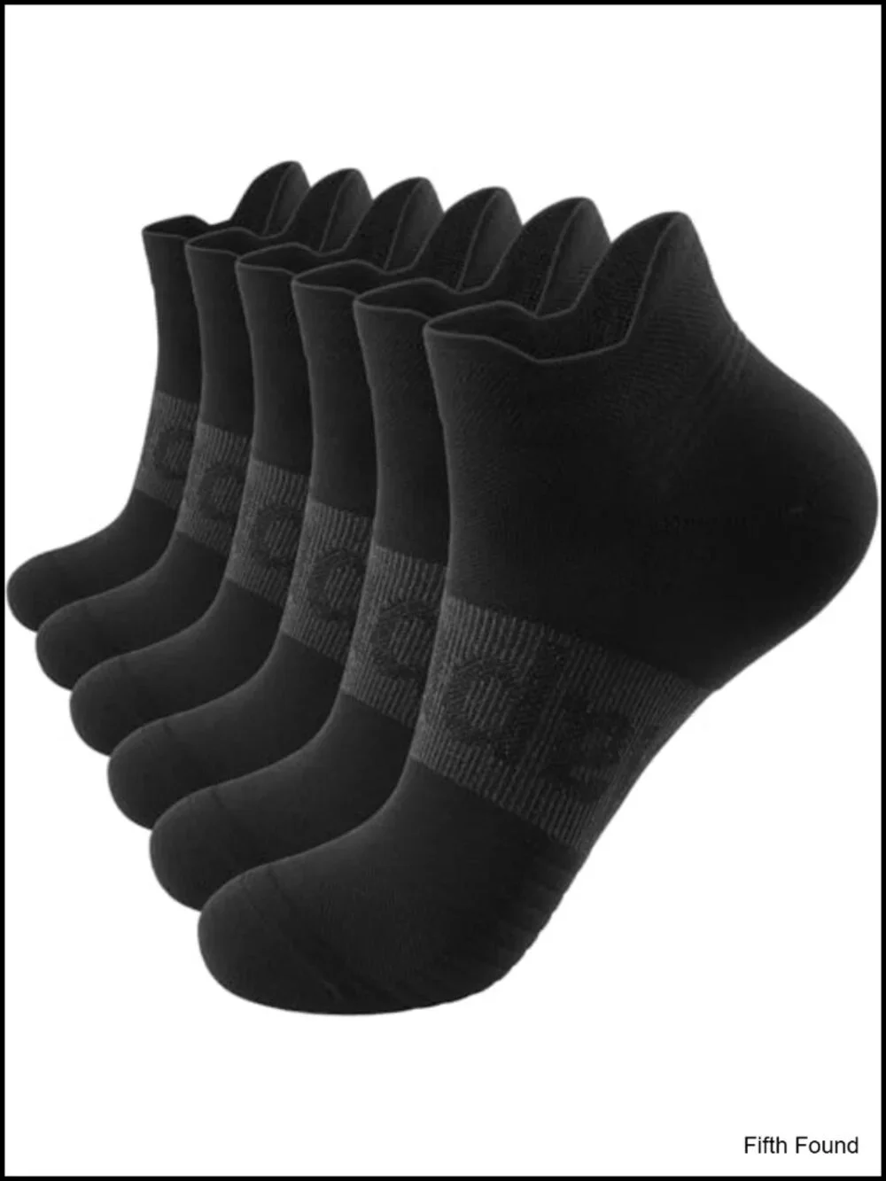 Compression Ankle Socks for Men & Women, 6 Pair, Plantar Fasciitis Relief,